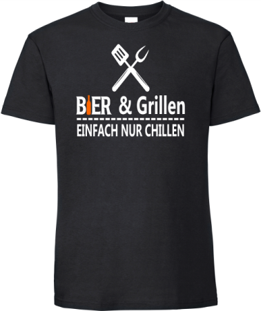 BIER UND GRILLEN EINFACH NUR CHILLEN T-Shirt Unisex